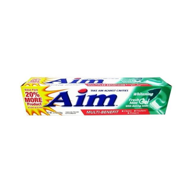 Picture of DDI 2362732 5.5 oz Fresh mint Gel Aim Toothpaste - Case of 24