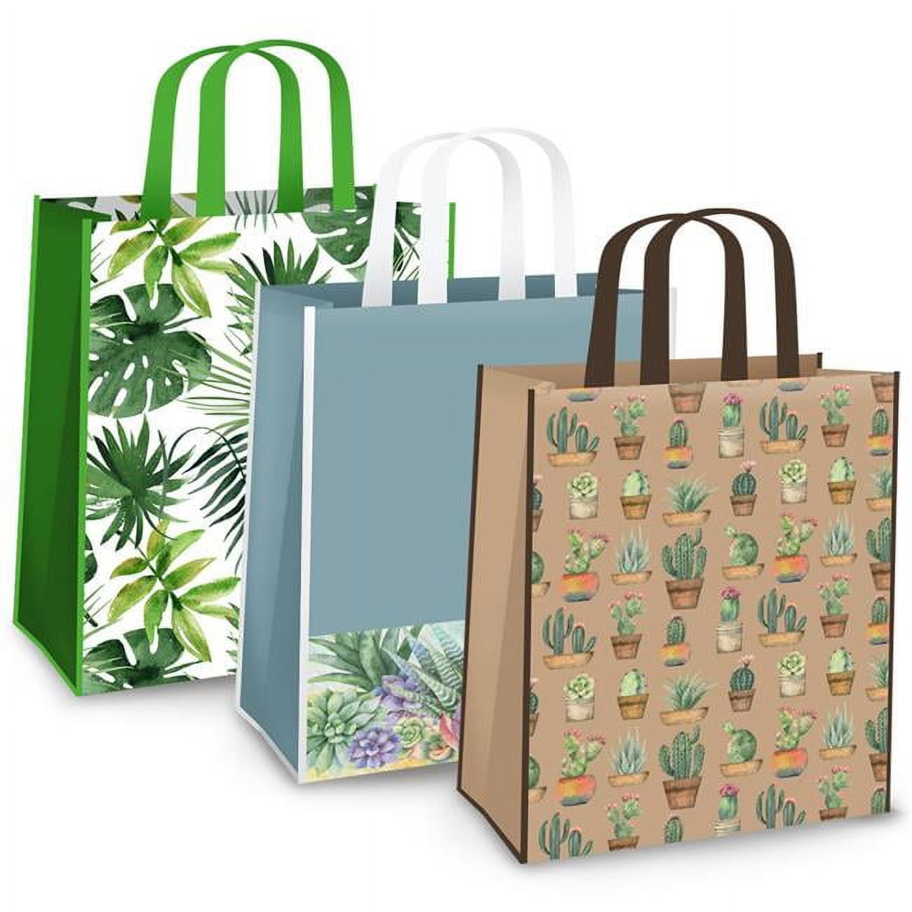 Picture of DDI 2362907 15 x 14 in. Reusable Assortment Bag with Plants Design - Case of 144