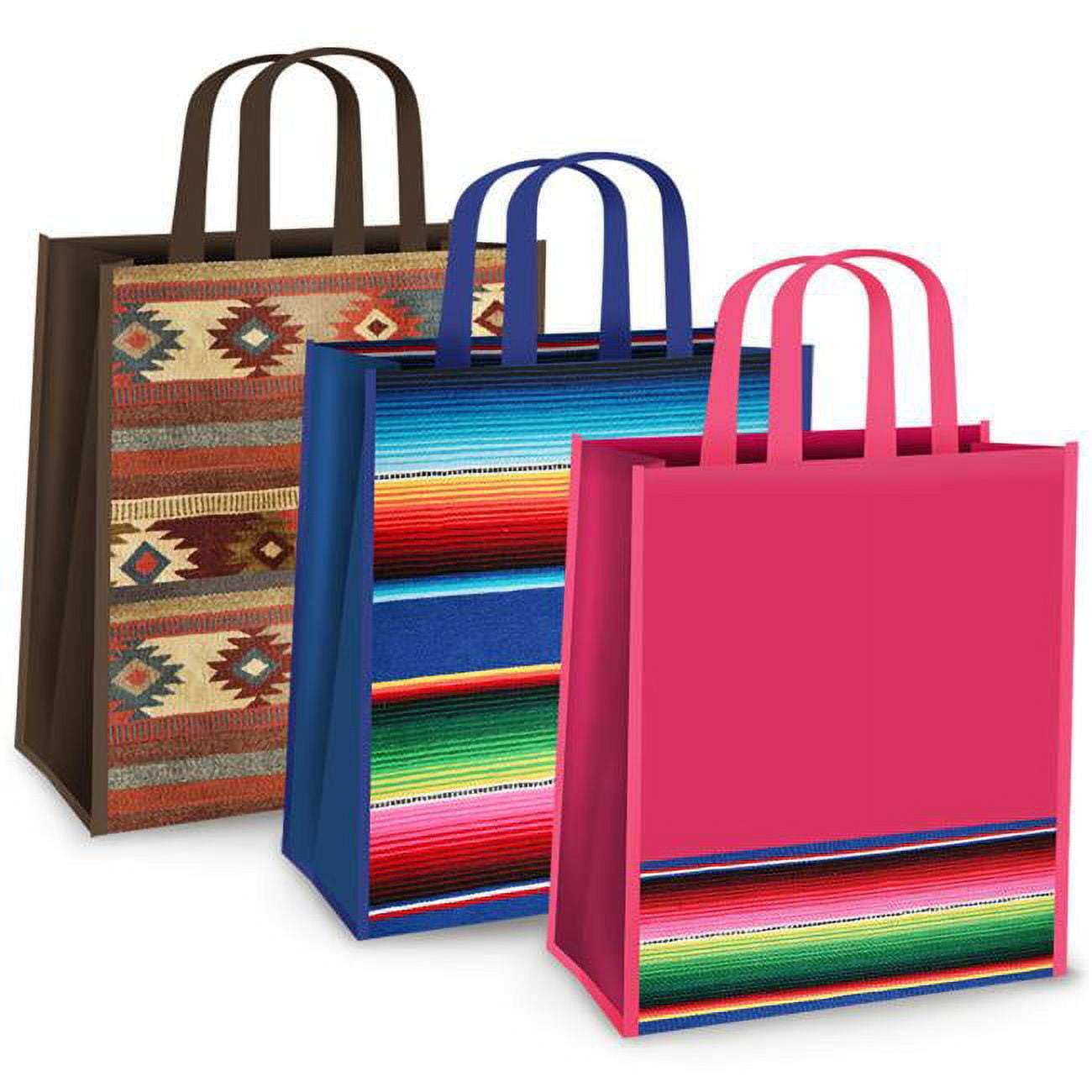 Picture of DDI 2362908 15 x 14 in. Reusable Assortment Bag with Ethnic Design - Case of 144