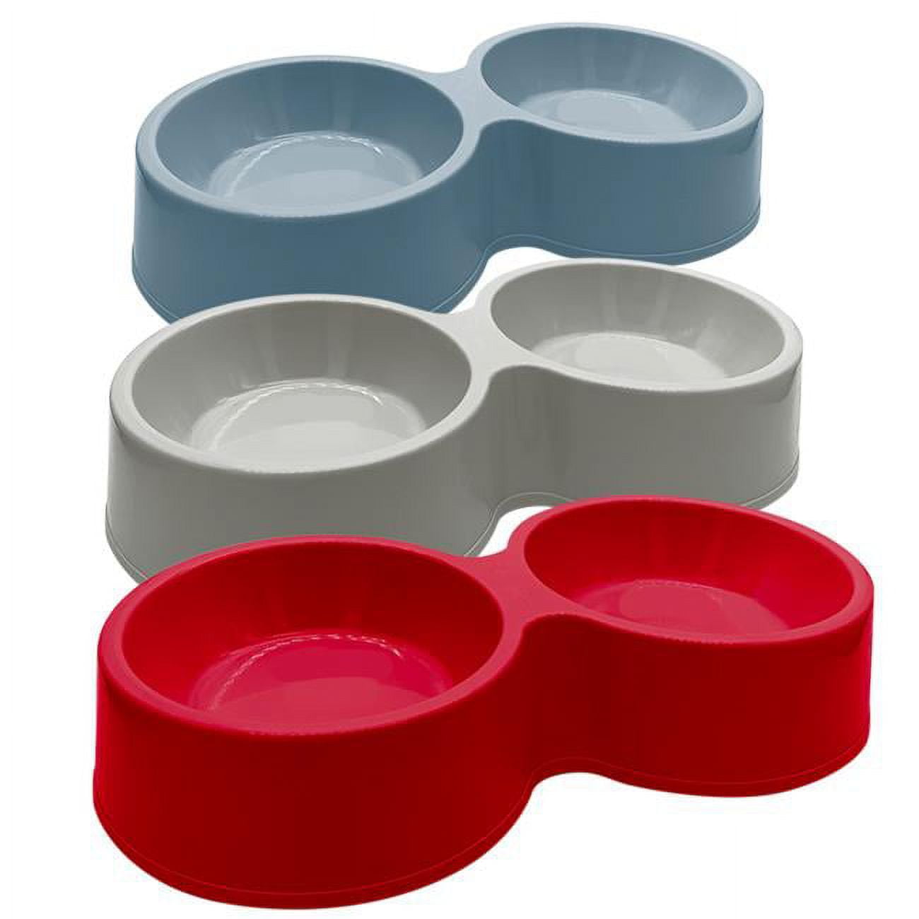 Picture of DDI 2362914 Double Pet Bowls - Assorted Colors - Case of 48