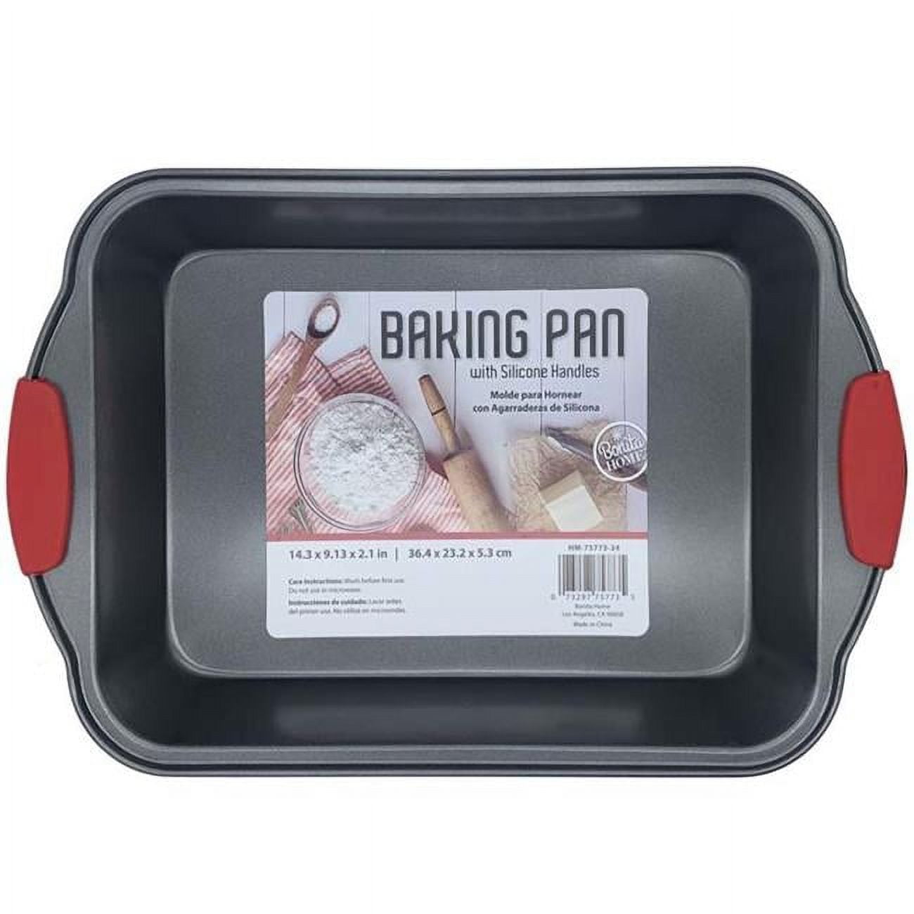 Picture of DDI 2362940 14 x 9 x 2 in. Metal Baking Pan with Silicone Handles - Case of 24