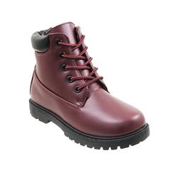 Picture of Babe 2362057 Toddlers Boots with Lace Up&#44; Burgundy - Size 5-10 - Case of 9