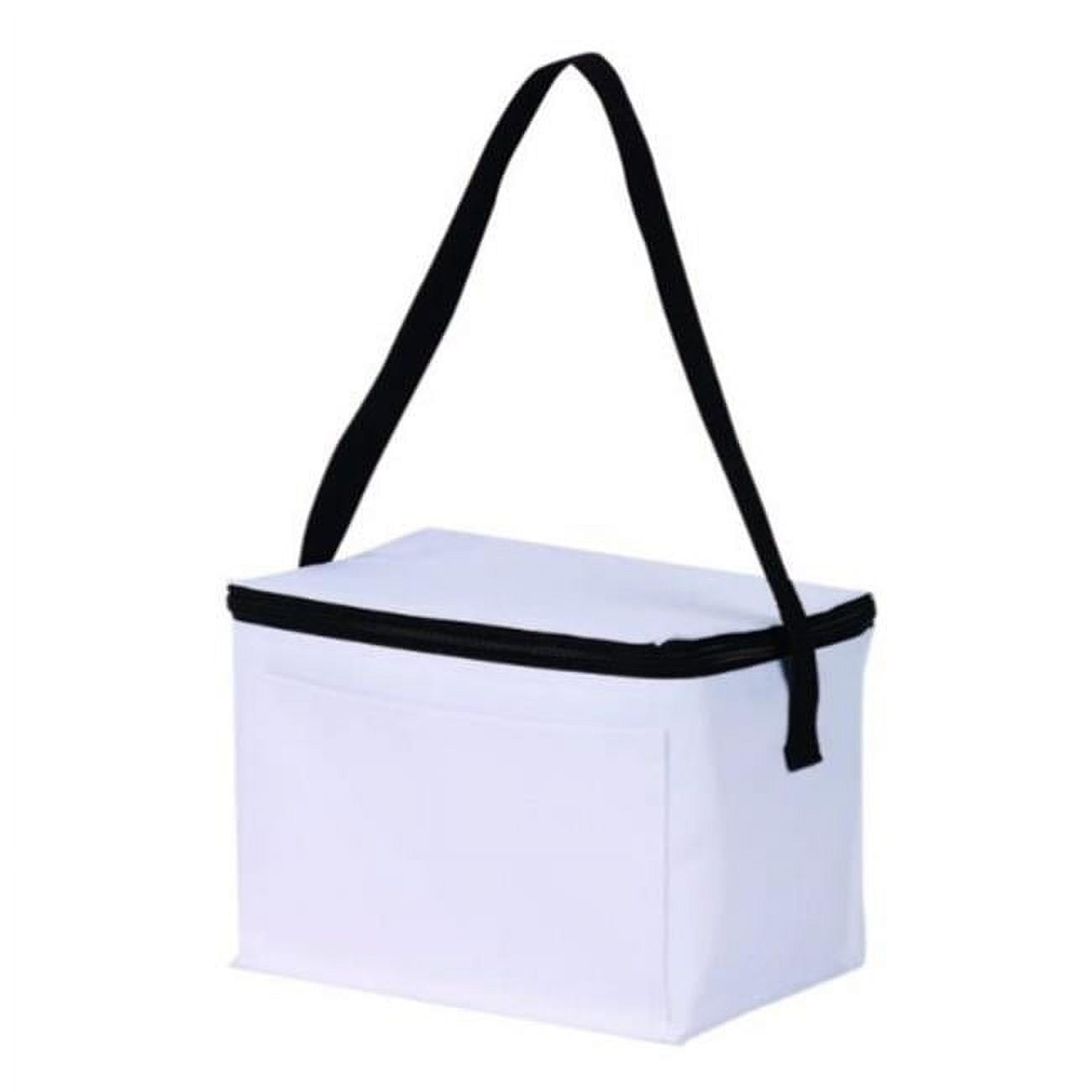 Picture of DDI 2364099 6 Can Cooler Bags with Carry Strap&#44; White - Case of 50