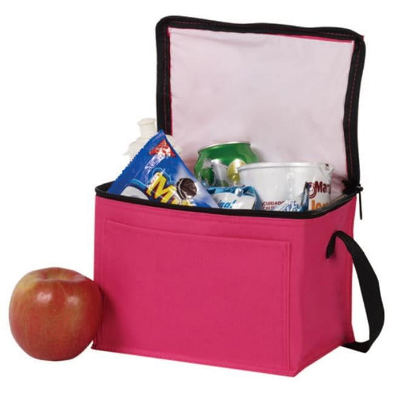 Picture of DDI 2364106 6 Can Cooler Bags with Carry Strap&#44; Fuchsia - Case of 50