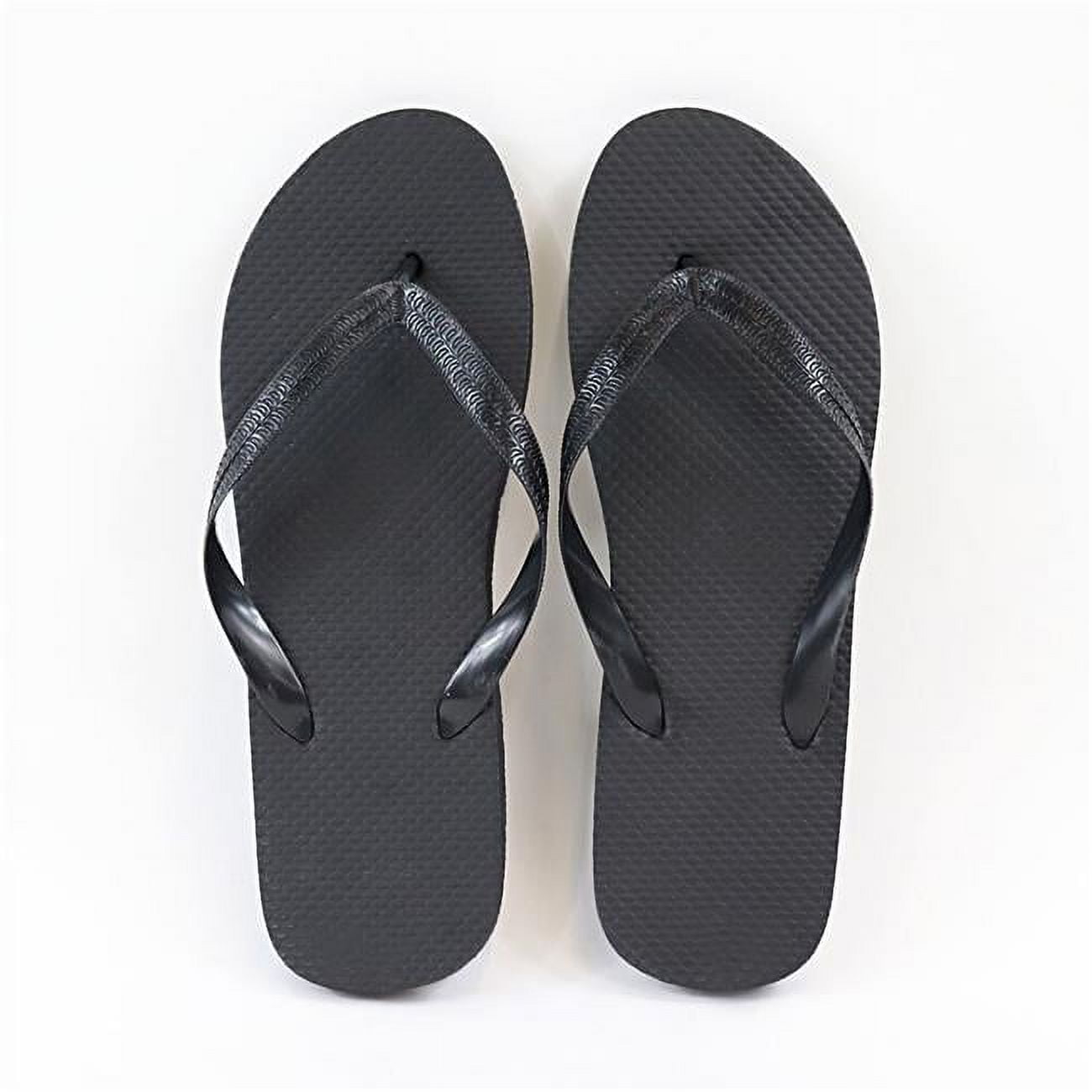 Picture of Big Box 2364256 Big Box of Womens Flip Flops&#44; Black - Small&#44; Medium & Large - Pack of 50