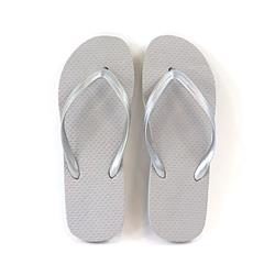 Picture of Big Box 2364257 Big Box of Womens Flip Flops&#44; Silver - Small&#44; Medium & Large - Pack of 50