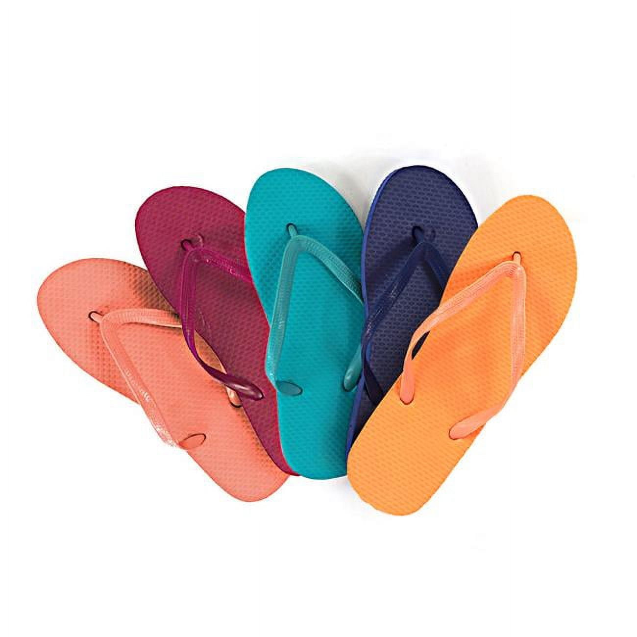 Picture of Big Box 2364260 Big Box of Womens Flip Flops&#44; Assorted - Small&#44; Medium & Large - Pack of 50