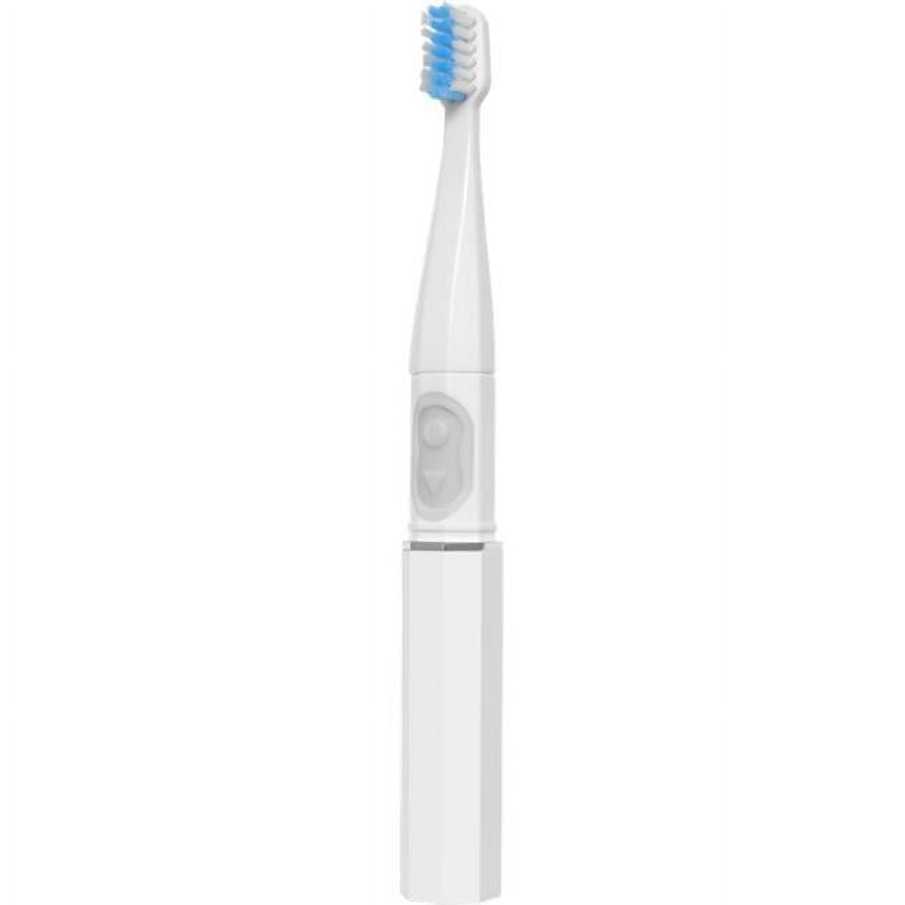 Picture of Z Sonic 2365639 6.5 x 0.5 x 0.5 in. Battery Operated Mini Toothbrushes&#44; White - 60 Count