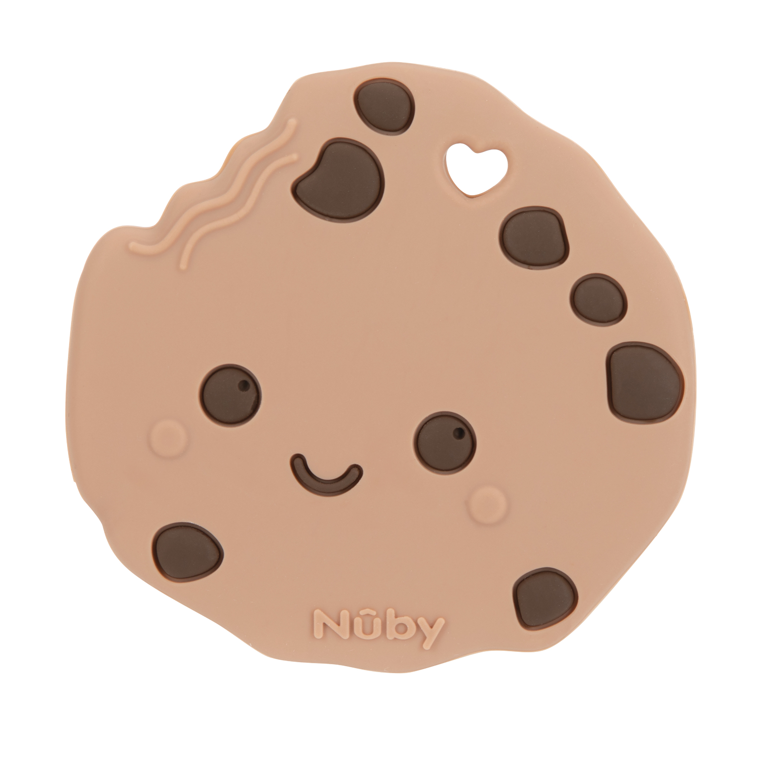 Nuby Chocolate Chip Cookie Teethers - 3M+, Silicone case of 72