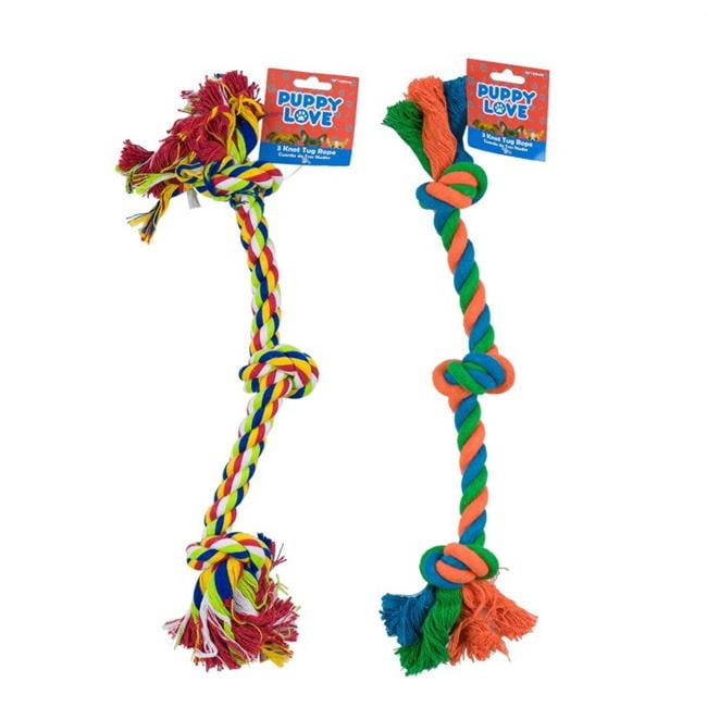 Picture of DDI 2367548 16 in. Rope Knot Dog Toy&#44; 2 Assortment Color - Case of 48