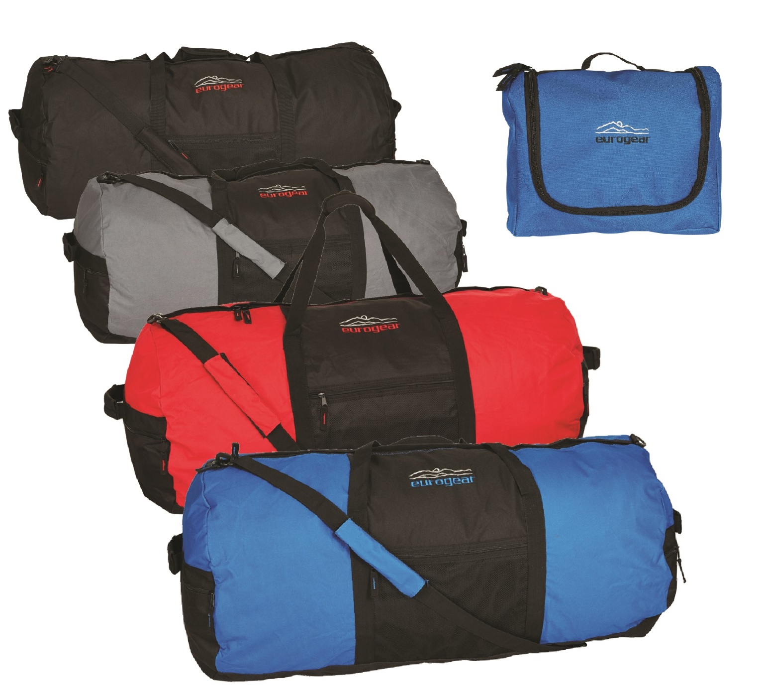 Collapsible Duffel Bags - Assorted Colors, 30 case of 12
