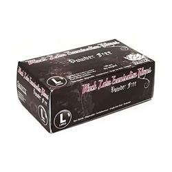 Picture of DDI 2348504 Medical Grade Powder-Free Latex Gloves&#44; Black - Extra Large - Case of 10