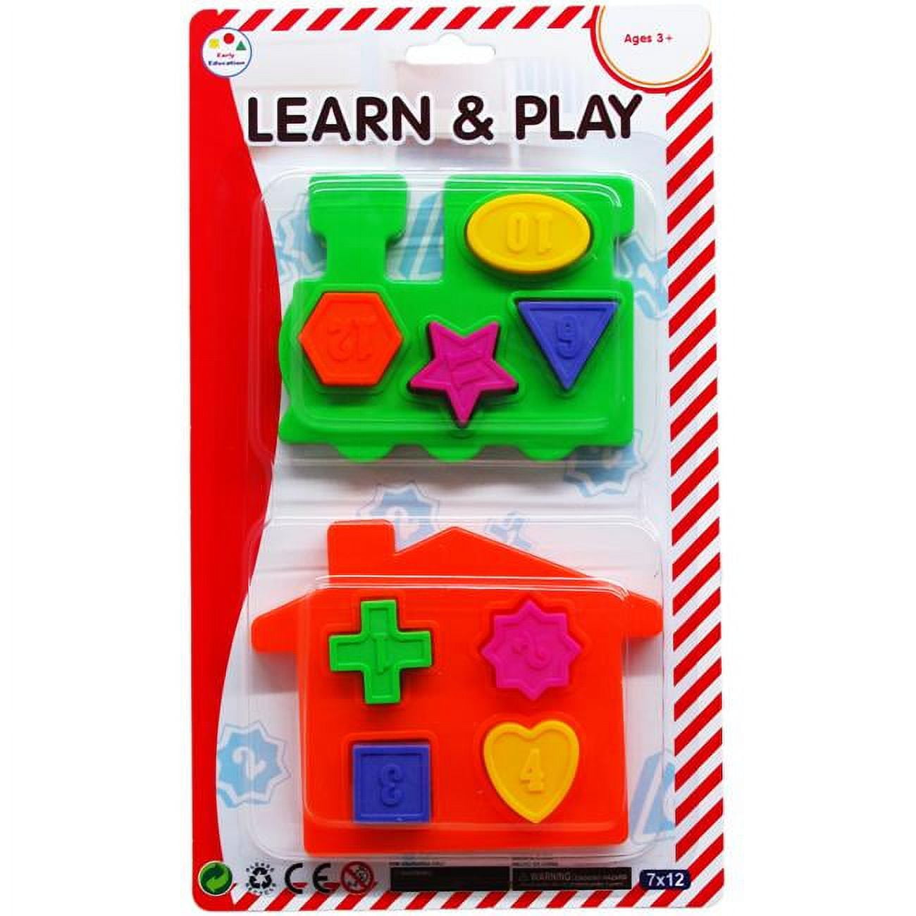 Picture of DDI 2356192 Assorted Style Educational Blocks Play Set&#44; 10 Piece - Case of 48