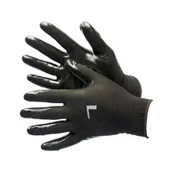 Picture of DDI 2359296 Polyester Shell Industrial Nitrile-Coated Gloves&#44; Black - Large - Case of 144