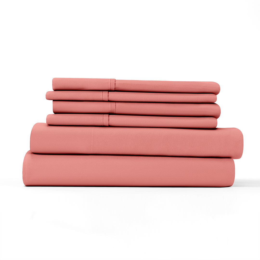 Twin XL Bed Sheet Sets - Clay, 4 Piece, Ultra Soft case of 8