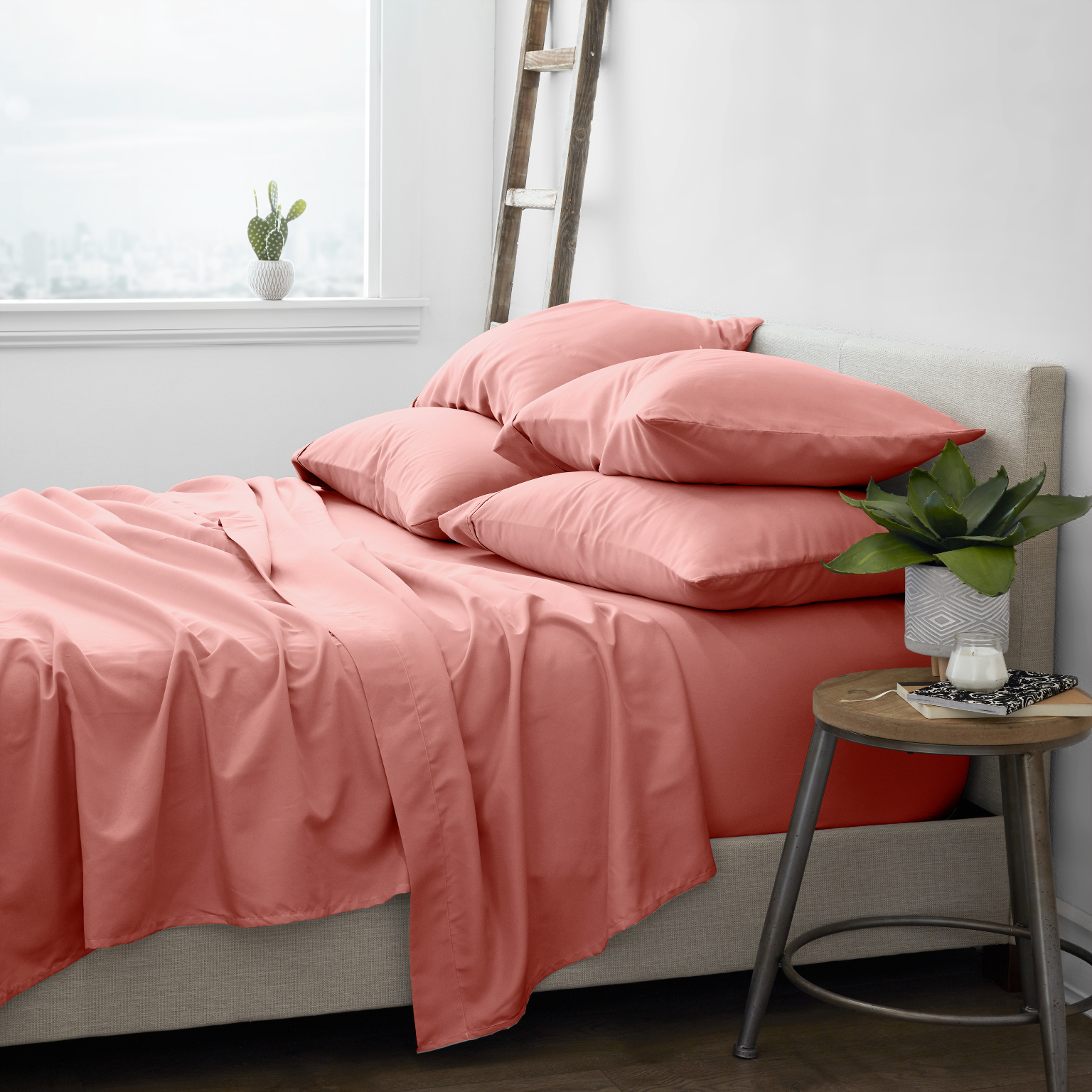 Bed Sheet Sets - Clay, 6 Piece, Queen, Ultra Soft case of 8
