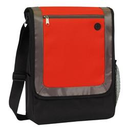 Picture of DDI 2364504 11 x 13.5 x 4.5 in. City Messenger Bag with Side Mesh Pocket&#44; Black & Red - Case of 40