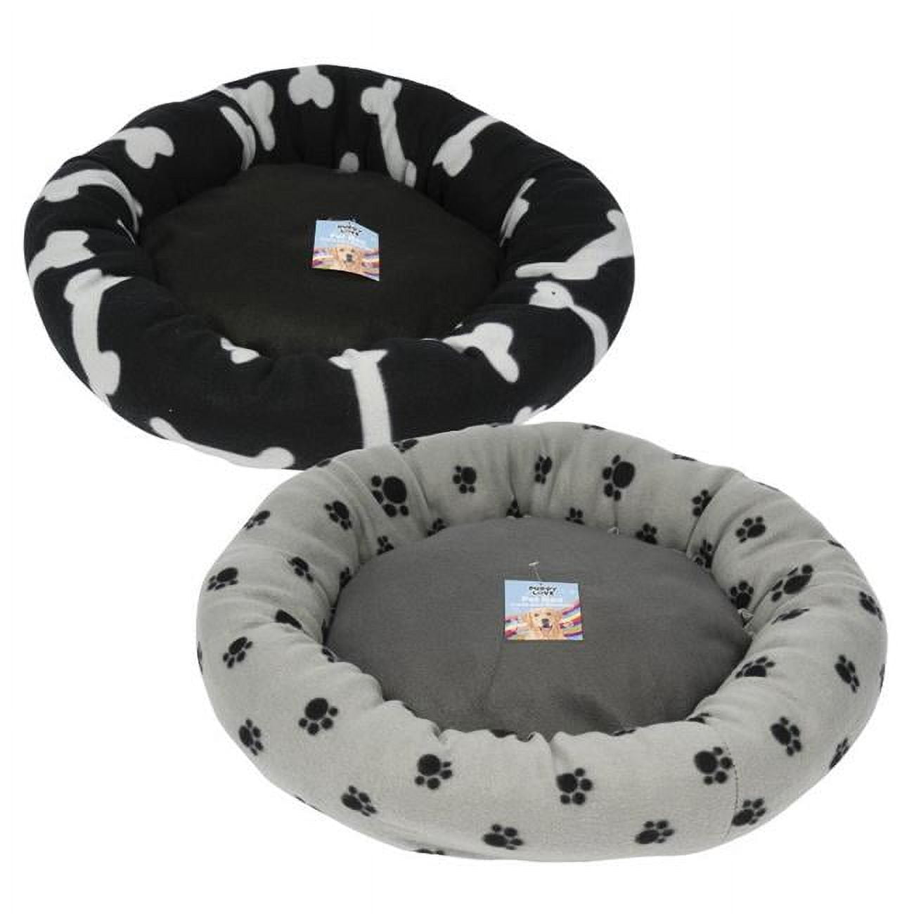 Picture of DDI 2367555 22 in. Round Pet Bed&#44; Dog Bones & Cat Paws - Case of 12