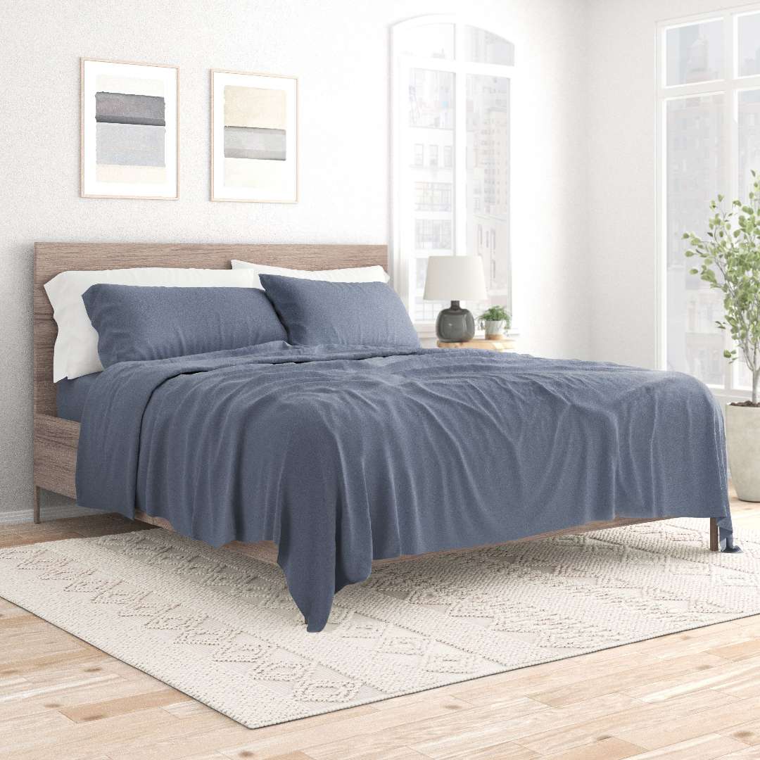 King Bed Sheet Sets - 4 Piece, Stone, Ultra Soft case of 12