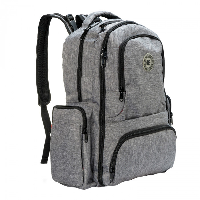 Baby Diaper Changing Backpacks - Gray, Multi-Functions case of 8