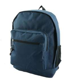 17.5 Classic Backpacks - Navy, Side Mesh Pockets case of 24