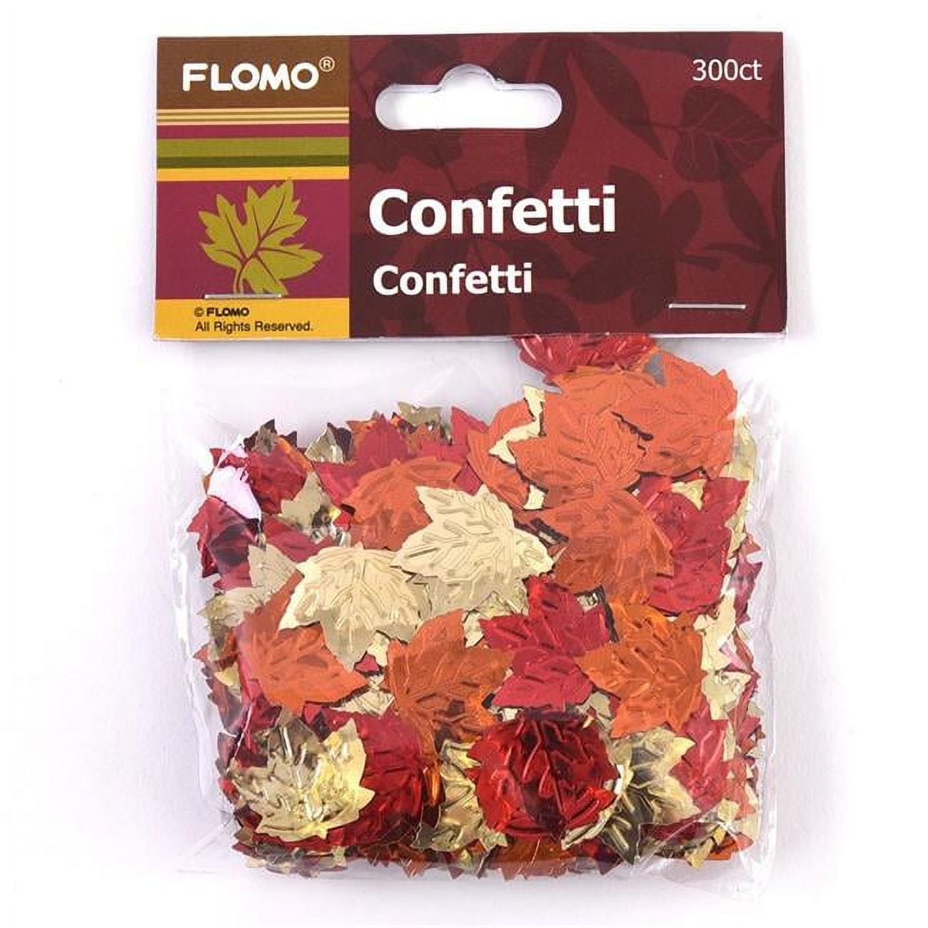 Picture of DDI 2365251 Fall Leaves Confetti&#44; Assorted Color - 300 per Pack - Pack of 48