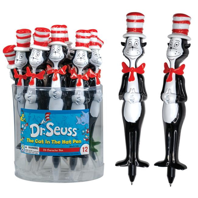 Dr. Seuss Cat in the Hat Pens, Black Ink - Case of 144