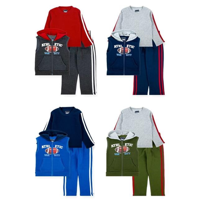 Picture of DDI 2373413 Toddler Boys Athletic Varsity Fleece Sets&#44; 4 Color - Case of 24