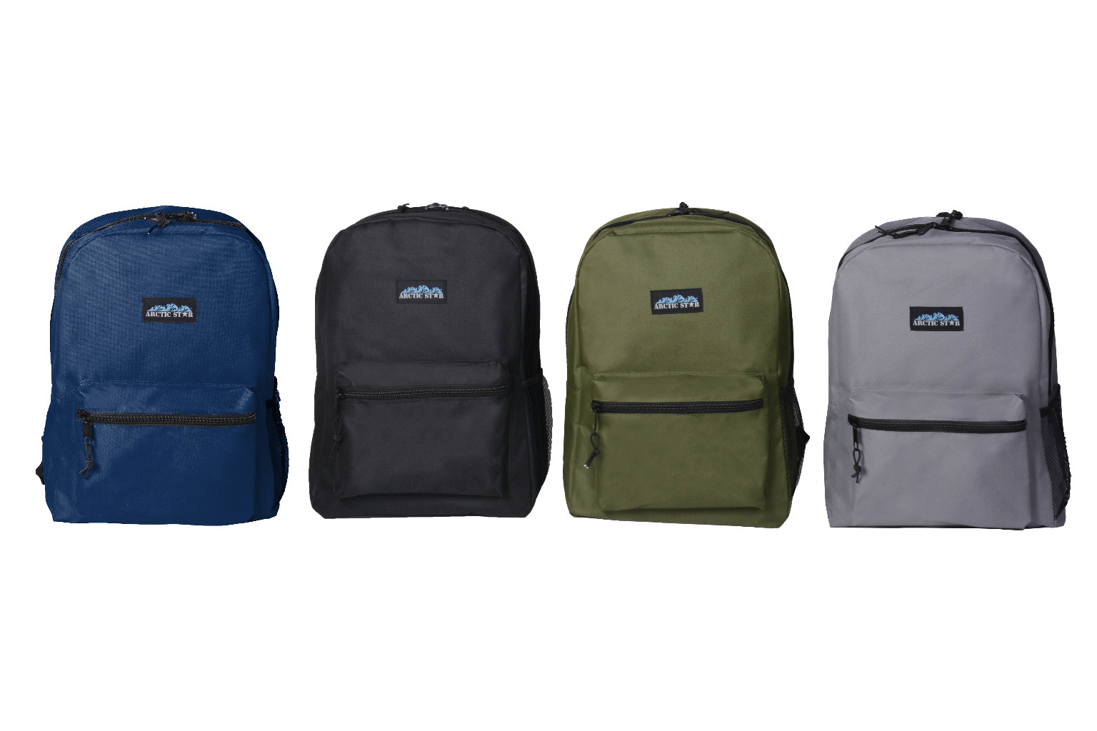 17 Classic Backpacks - 4 Assorted Colors case of 24