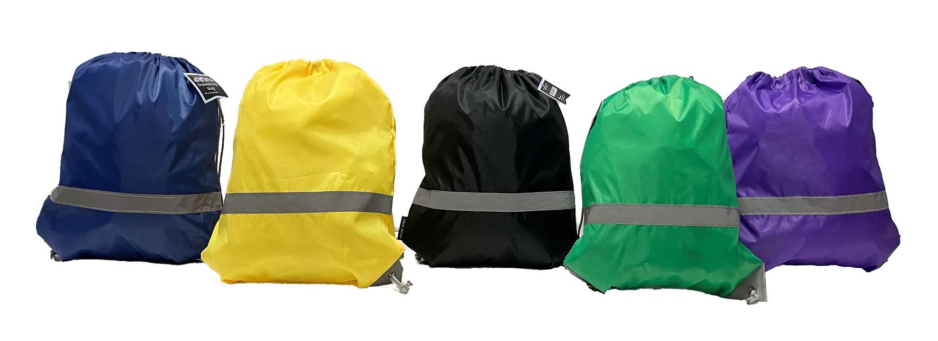Drawstring Bags - 16 x 12, 5 Assorted Colors case of 144