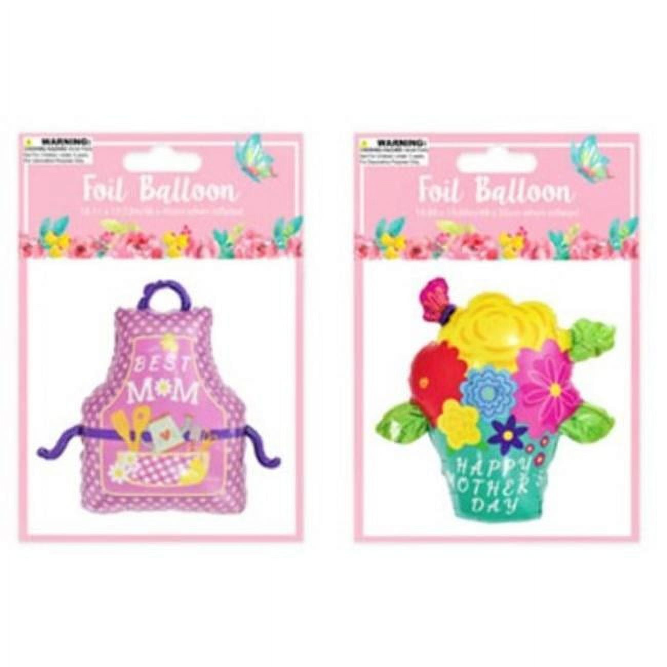 Picture of DDI 2368256 Mothers Day Foil Balloons&#44; 2 Designs - Case of 48