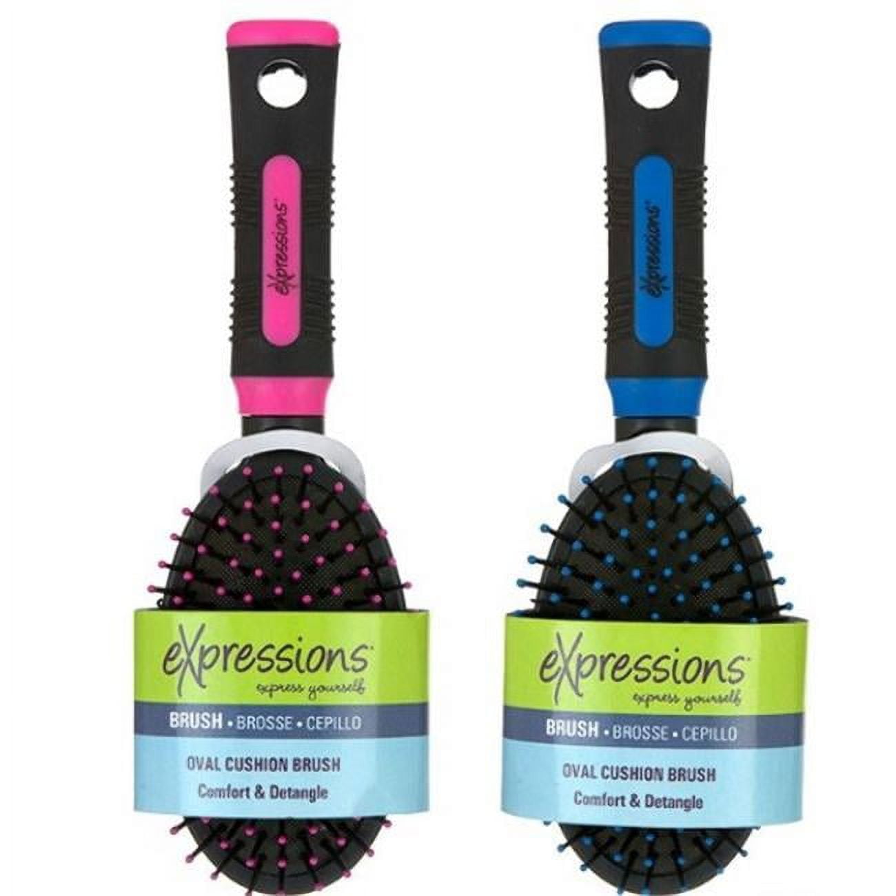 Picture of DDI 2364758 Oval Cushion Detangling Brushes&#44; Pink & Blue - Pack of 48
