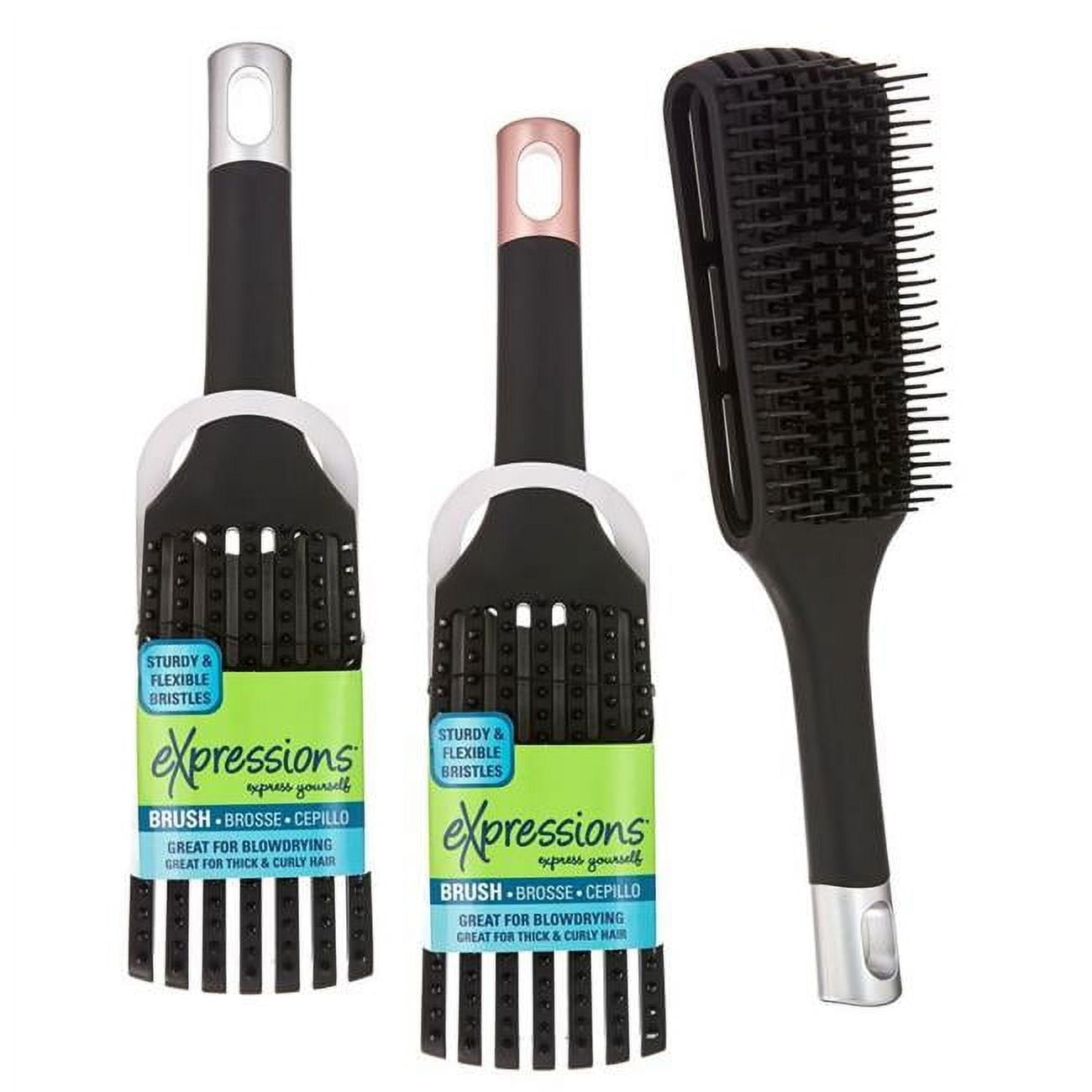 Picture of DDI 2364759 No Slip Handle Vented Flat Brushes&#44; Black - Pack of 48