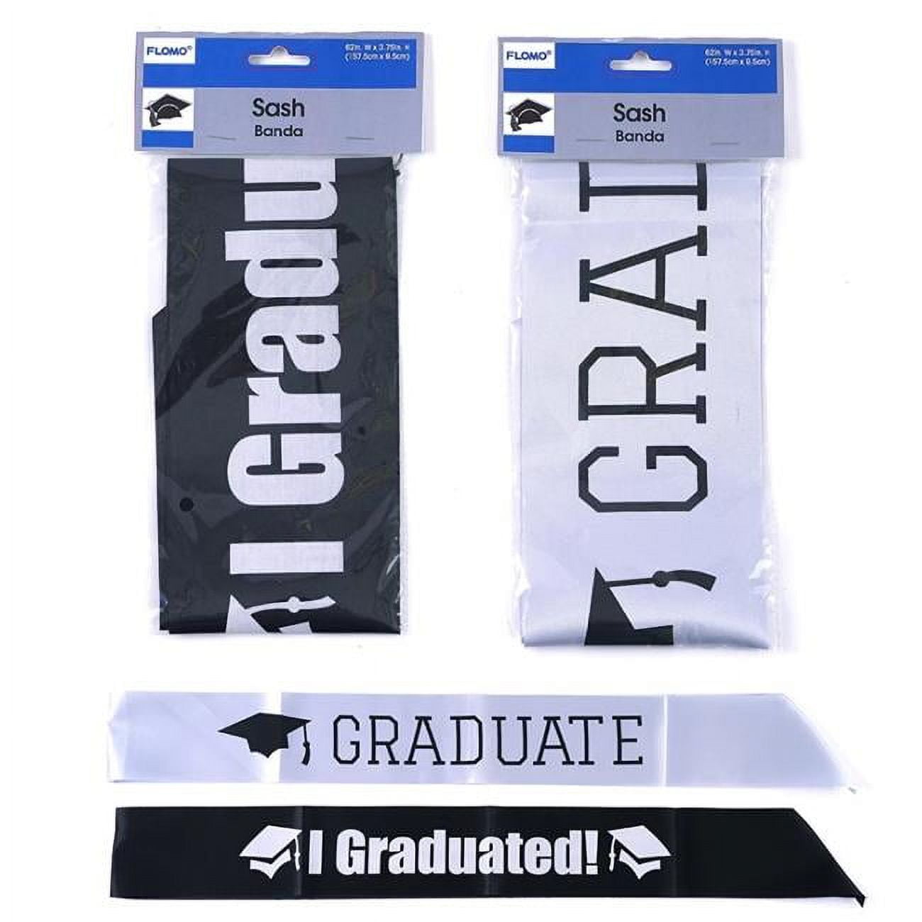 Picture of DDI 2368157 62 x 3.75 in. Graduation Sashes&#44; 2 Styles - Pack of 36