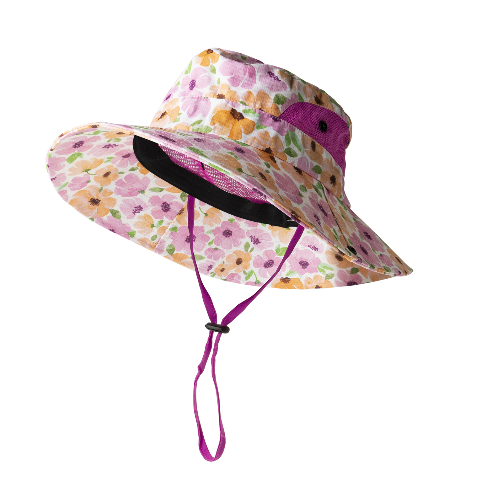 Gardening Hats - Foldable, 4 Flower Styles case of 12