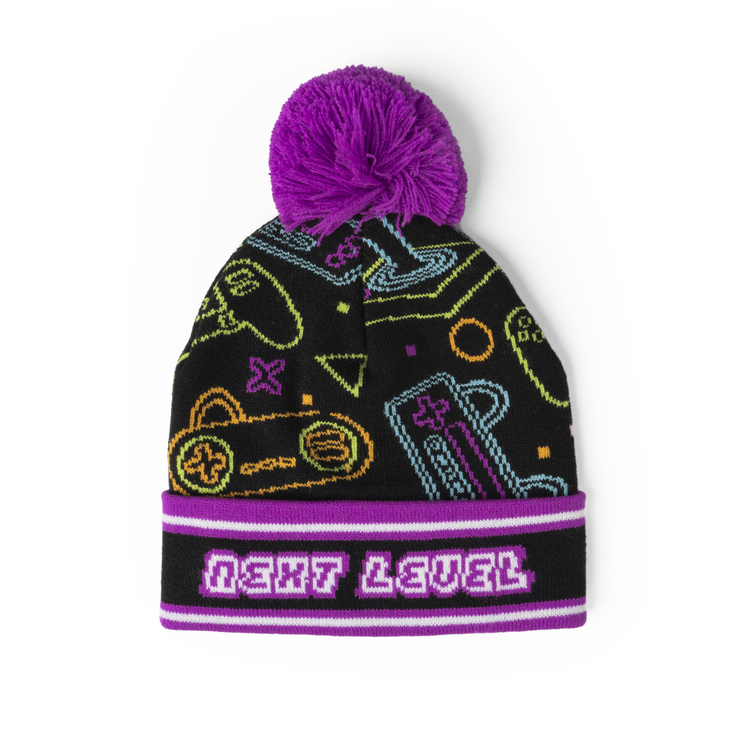 Kids' Winter Pom Hats - Cool Graphics case of 24