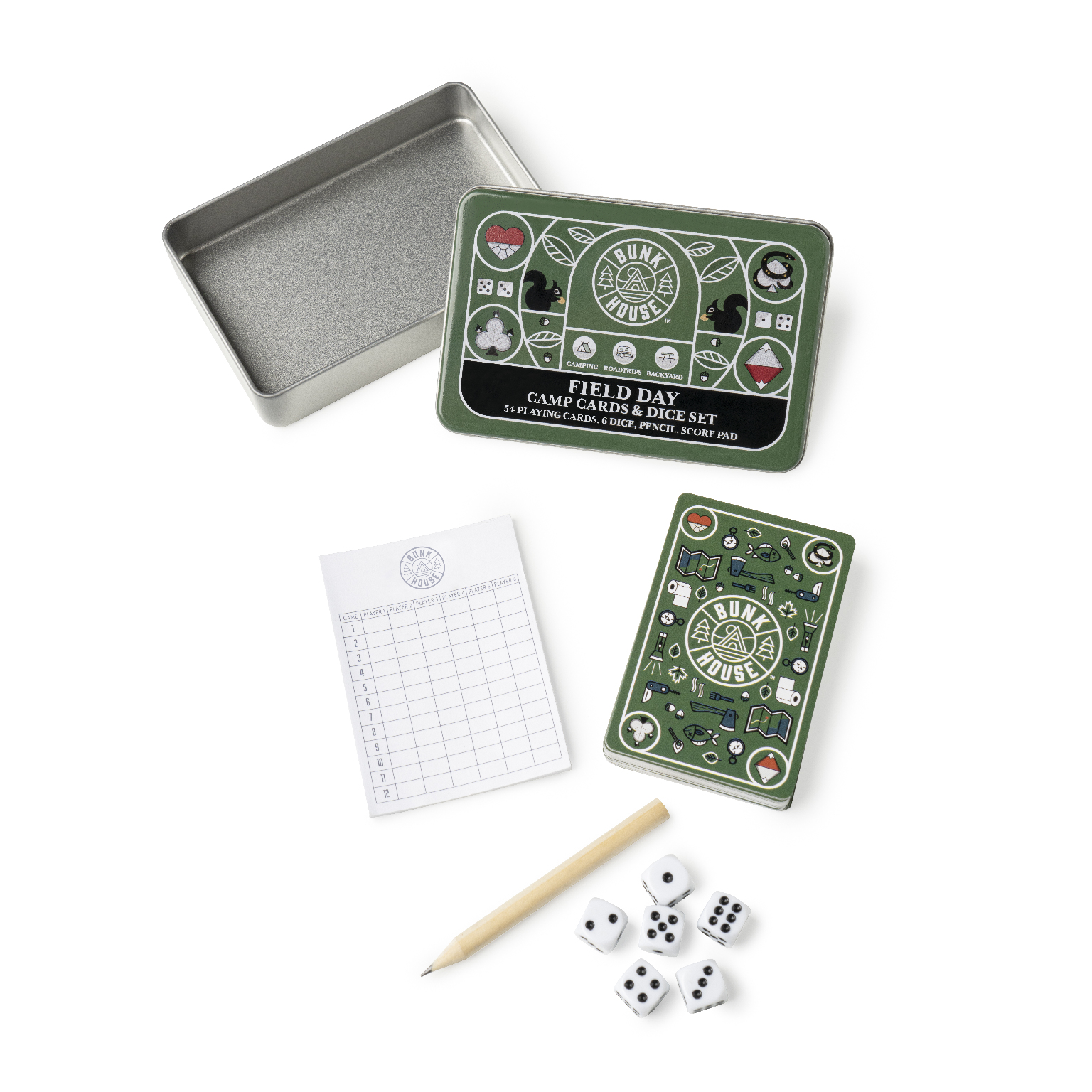 Field Day Camp Cards and Dice Sets - Pocket Size case of 24