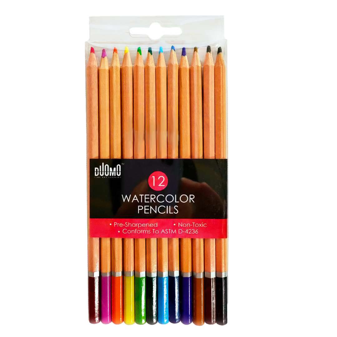 2374802 Watercolor Pencils - 12 Pre-sharpened Colors case of 144