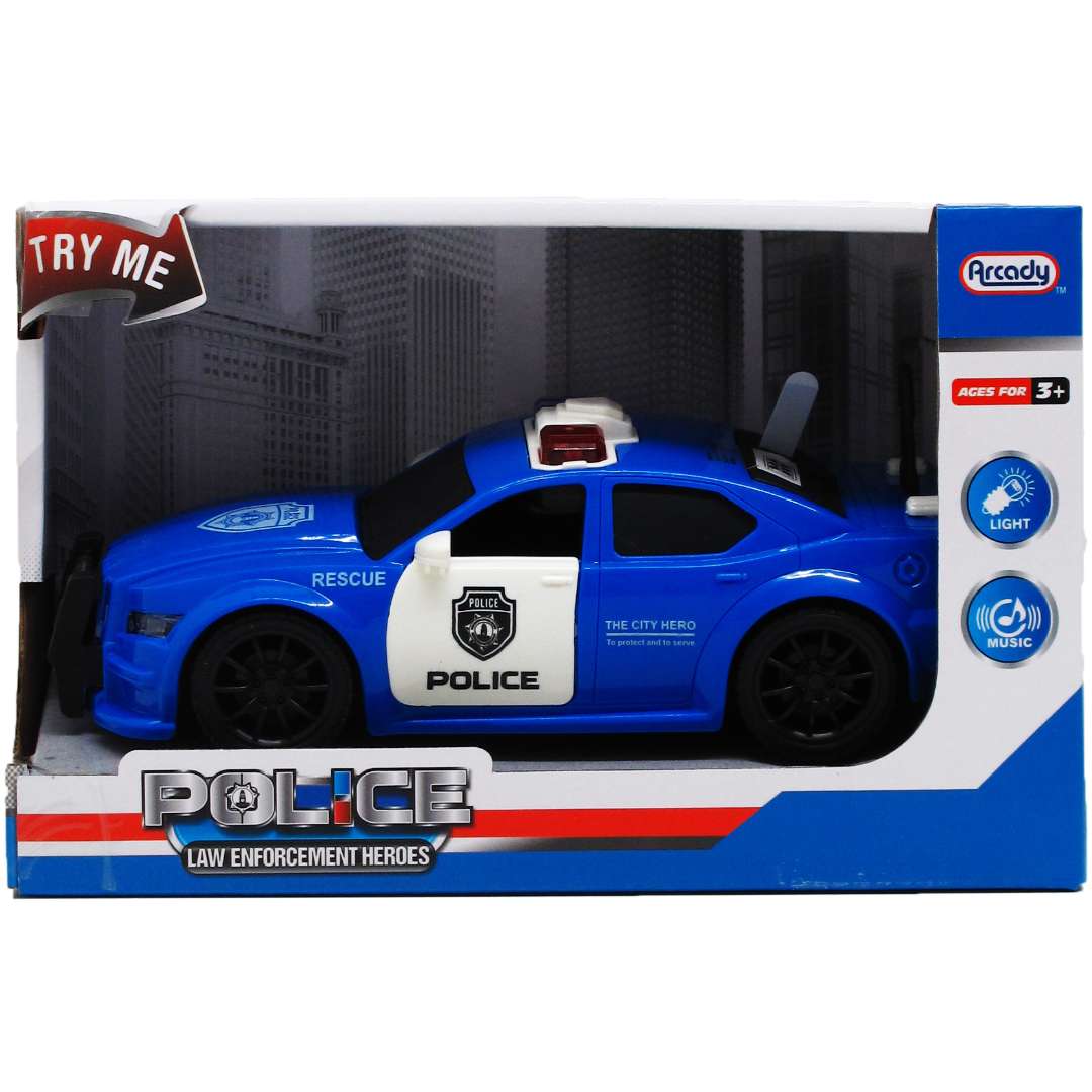 Picture of DDI 2375210 7.75 in. Battery Operated Friction Police Cars Toys&#44; Blue - Pack of 12
