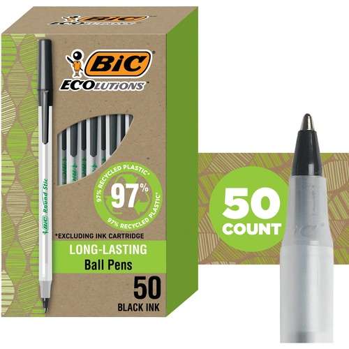 DDI 2375107 Ball Point Pens - Black, 1.0mm, Refillable case of 9