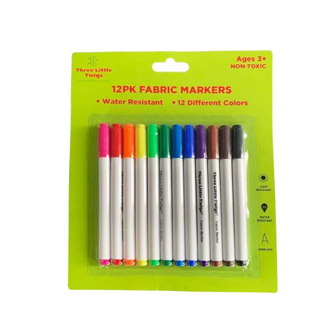 2375558 Fabric Markers - 12 Colors case of 12