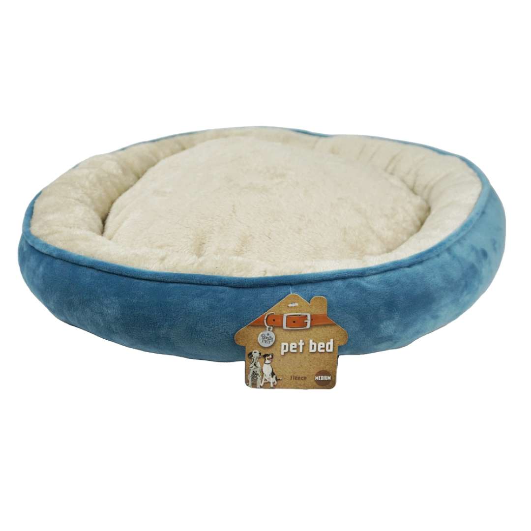 Picture of DDI 2362960 24 in. Dia. Fleece Pet Beds&#44; Blue - Pack of 6