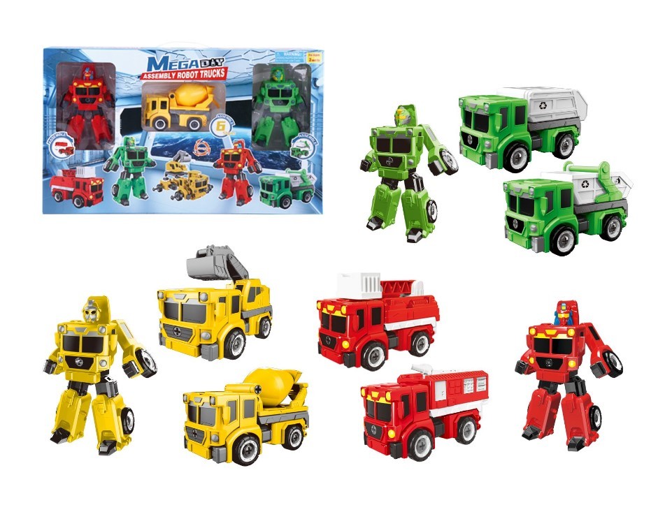 Picture of DDI 2367016 6 in. Robot Transforming Toys&#44; Assorted Color - Pack of 12