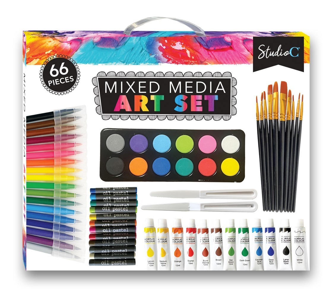 2365037 Mixed Media Art Sets - 66 Pieces case of 6