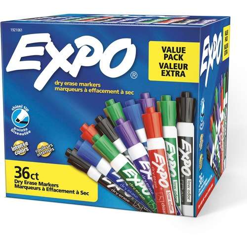 DDI 2375092 Dry Erase Markers - Assorted, 36 Pack case of 6