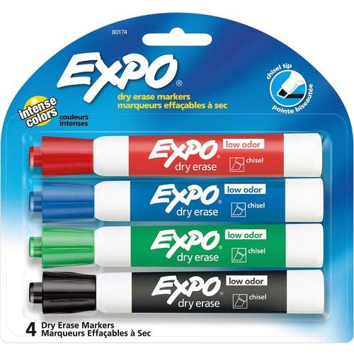 DDI 2375103  Dry Erase Markers - Assorted, 4 Pack case of 48