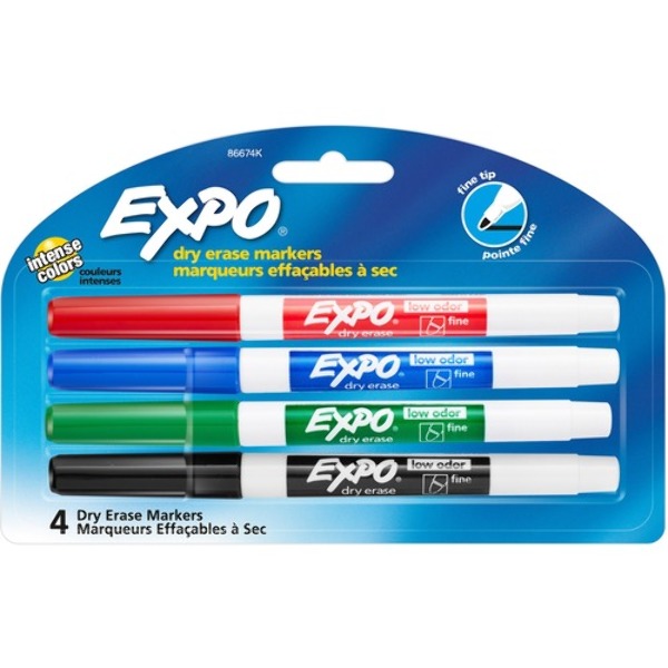 DDI 2368129 Dry Erase Markers - Assorted, 4 Pack case of 48