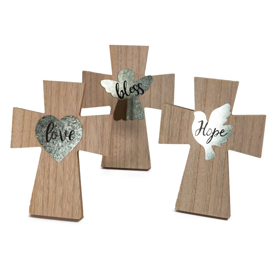 Picture of DDI 2368253 7.8 x 5.8 in. Cross Easels - 3 Sayings - Pack of 24