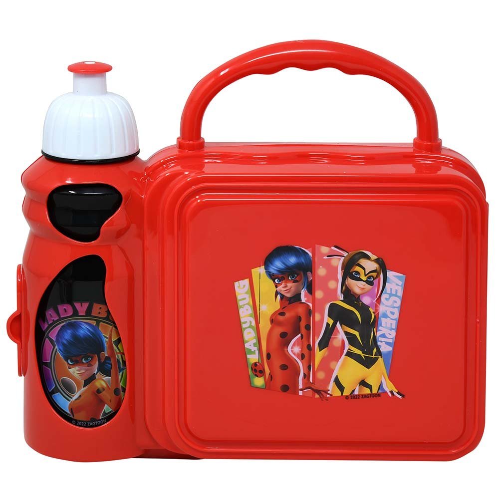 Picture of DDI 2368820 Water Bottle Miraculous Ladybug Combo Lunch Boxes - Pack of 60