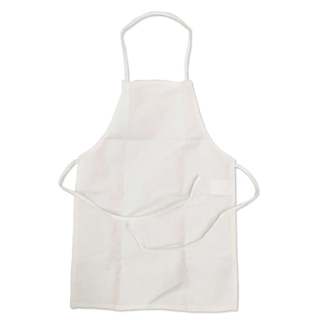 Kids' Canvas Aprons - White, 21 x 15 case of 144